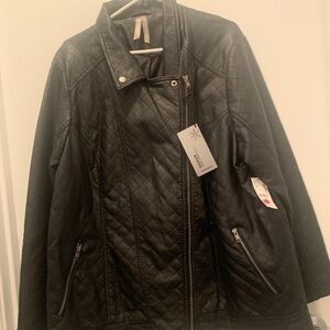 Women’s Plus size 2X Penningtons Faux Leather Jacket.